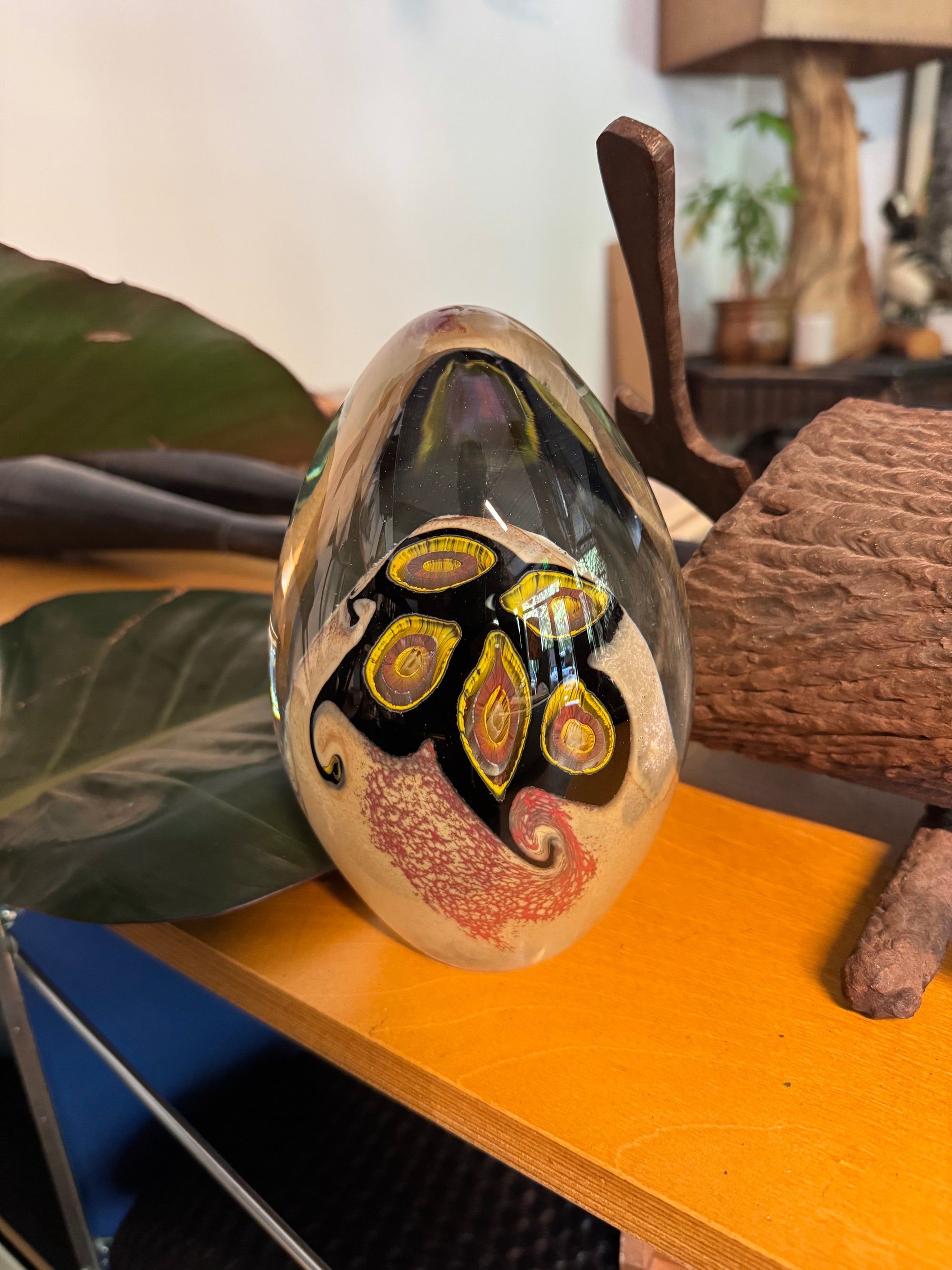 Mid Century Paperweight, Egg Shape
