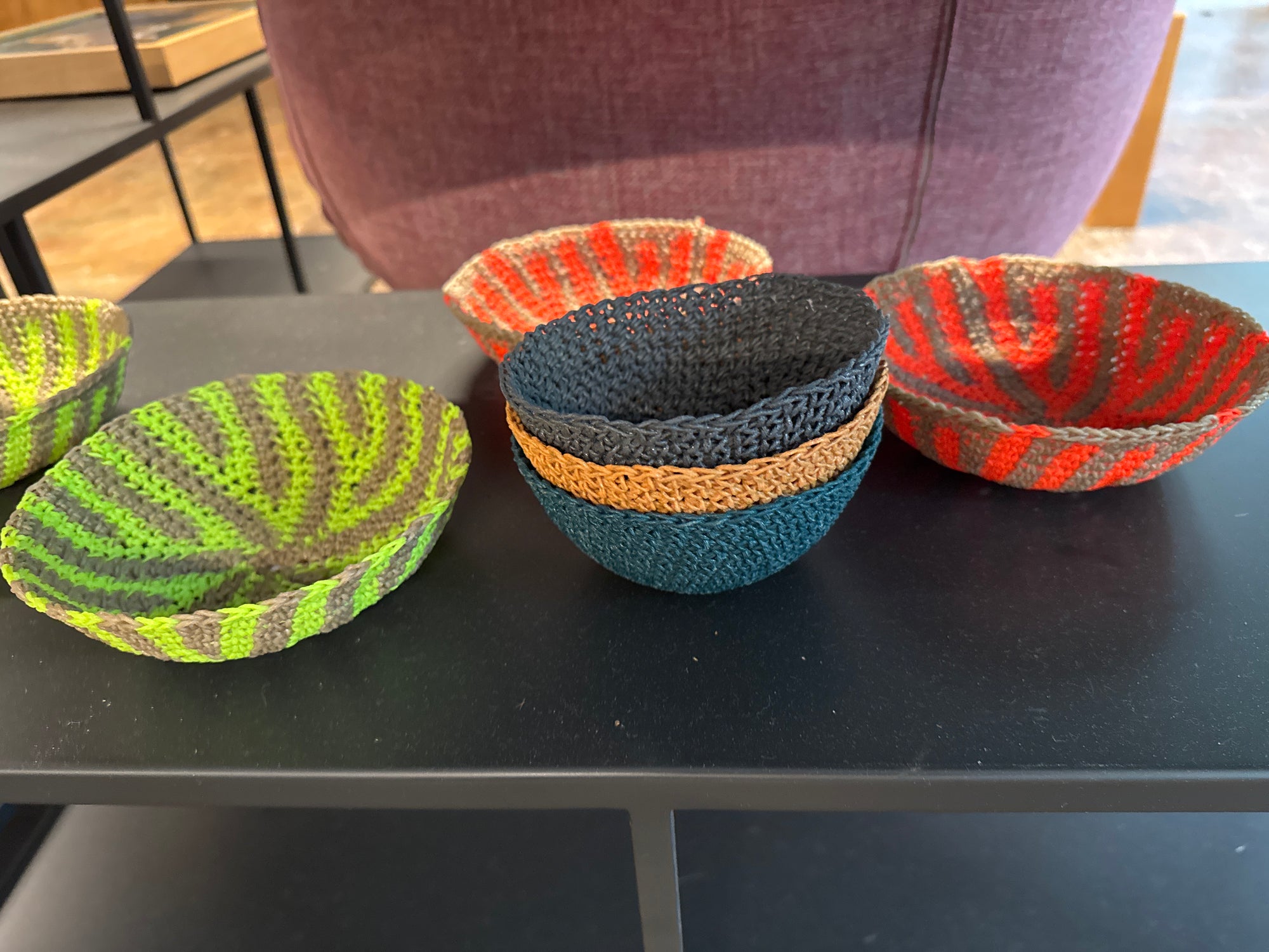 Seed Stitch Bowl Handmade in South Africa, Small - Various Colors