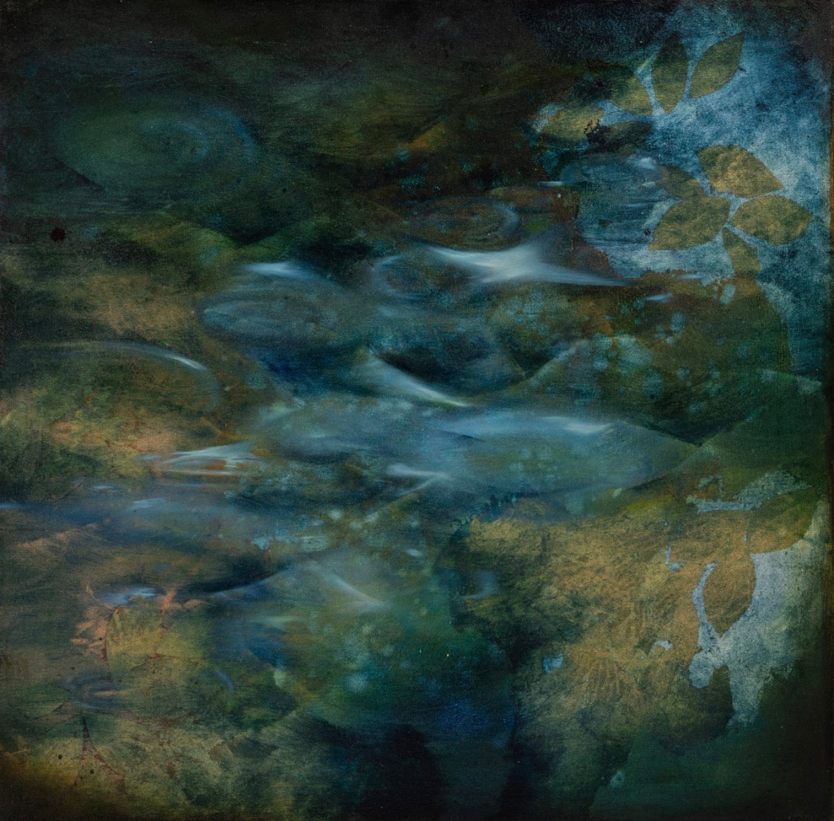 Britten (American/Colorado, B. 1972) Mixed Media on Linen Canvas 2016, 'Solo, an Individual’ , 30” x 30”