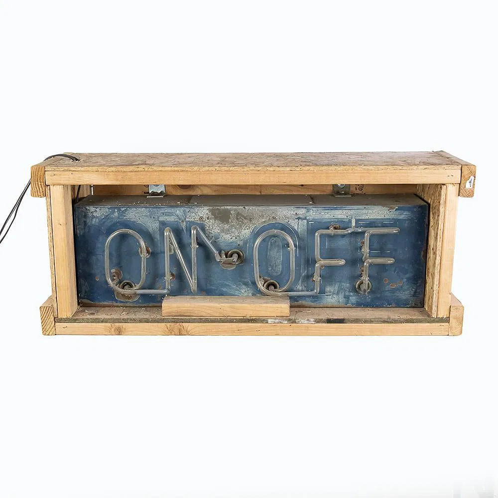 Classic "On Off" Neon Advertising Sign