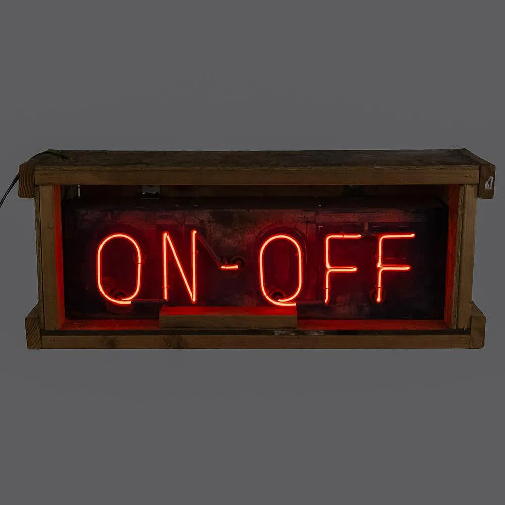 Classic "On Off" Neon Advertising Sign