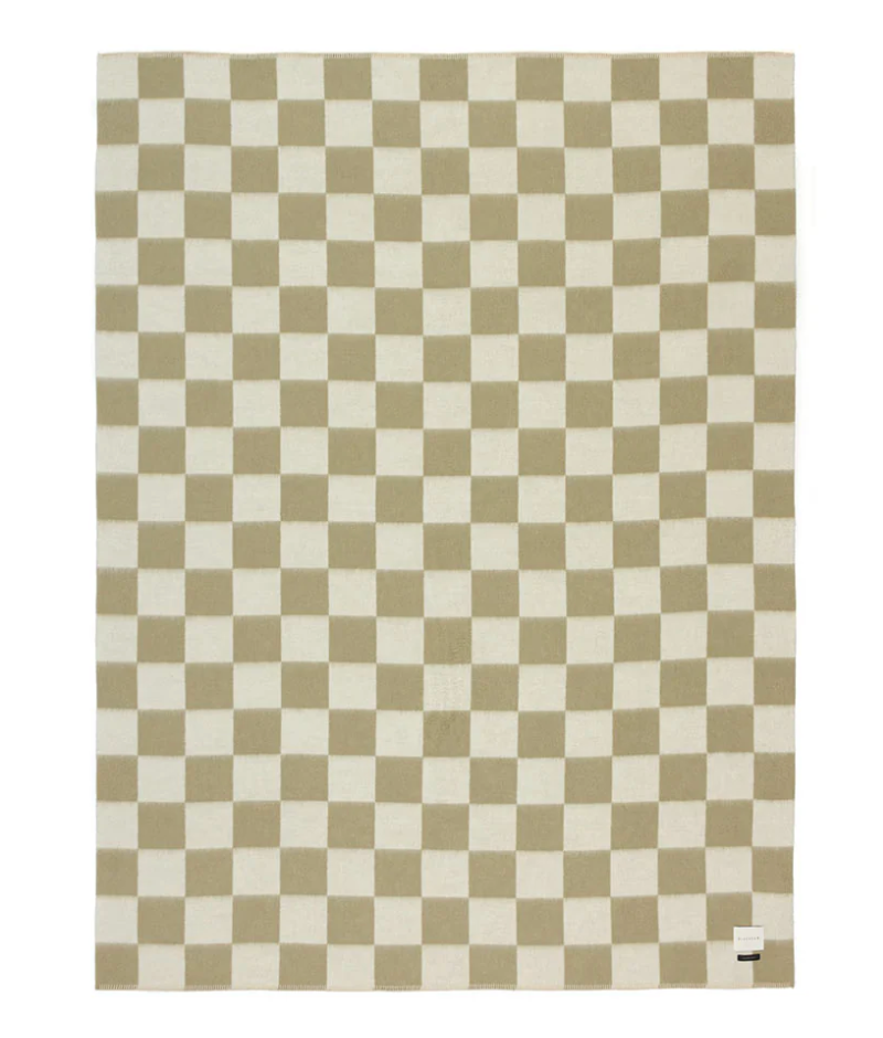 CROSBY HEIRLOOM BLANKET - BOA/IVORY CHECK